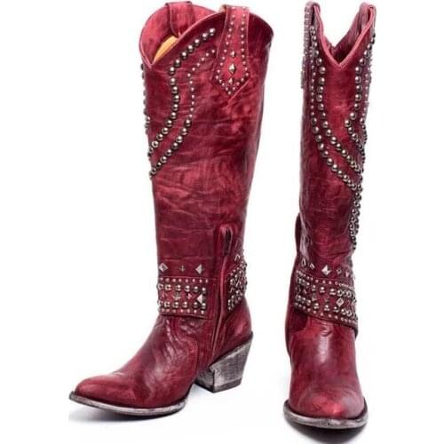 2020 Women Summer Boots zipper Low Heel Women Shoes Cool British Rivet Design Soft Short Boots Party Shoes Dropshipping