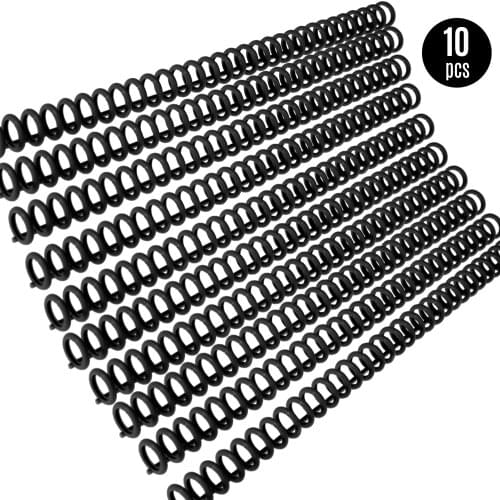 10pcs Plastic 30-Hole Loose Leaf Binders Ring Binding Spines Combs 85 Sheets Capacity for DIY Notebook Album Office Supplies