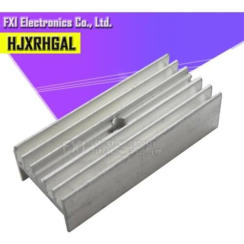 10Pcs Transistor 15*10*35mm For Transistors TO-220 Aluminum Heatsink Radiator With hjxrhgal TO220 white