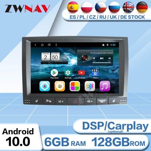 128G Carplay Android 10 Player For VW Volkswagen Touareg 2002 2003 2004 2005 2006 2007 2008 2009 2010 GPS Radio Stereo Head Unit