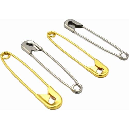 50mm Silver Safety Pin Decorative Pins Sewing Safety Pins Garment Pins Holder Brooch Pin Metal Pins Brooch Safety Pins -20pcs