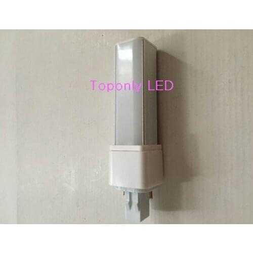 6w high bright GX23-2 led pl light 270degree rotated compact plug bulb lamp 6000k white color 660lm 100pcs/lot factory promotion