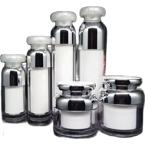 White Butterfly Crystal Bottle High Grade Skin Care Products Bottle Cream Cosmetic Jar Acrylic Essence Bottle 30ml 50ml 30g 50g