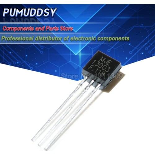 50PCS MJE13003 13003 TO-92 Bipolar Transistors 1.5A 450V NPN IC