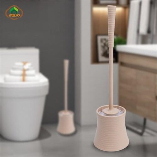 MSJO Toilet Brush Holder Wc Borstelhouder Bathroom Accessories Cleaning Set Antique Creative Modern Stone Stand Brush For Toilet