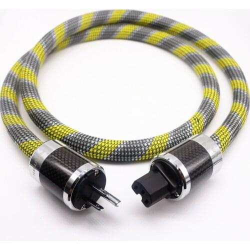 HI-End 8N OCC copper US power cable with carbon fiber connector plug hifi power cord