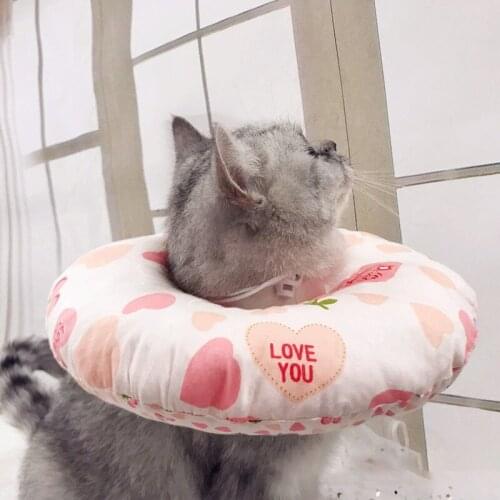 Pet Dog Cat Cotton Protective Cover Collar Neck Cat Wound Healing Medical Anti Bite Soft Anti-Scratch Puppy Scratching