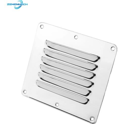 Marine Hardware 316 Stainless Steel Boat Marine Square Air Vent Louver Vent Grille Ventilation Louvered Ventilator Grill Cover