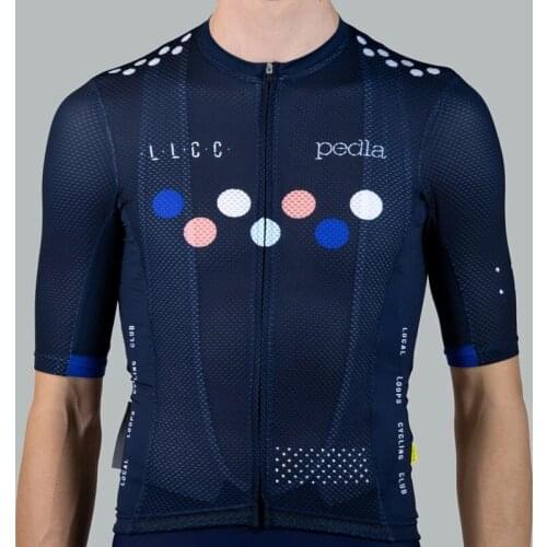 Team Pedla Climba Short Sleeve Jersey 2021 Summer latest cycling clothing suit men Breathable cycle cycles Air mesh blue shirt