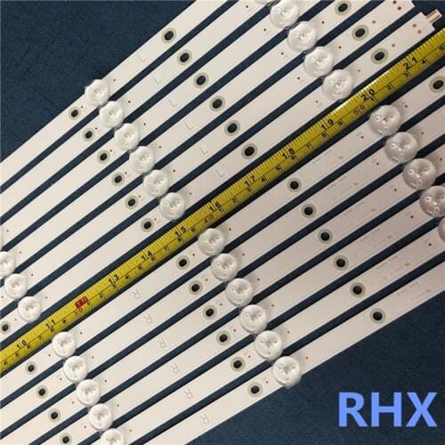 New 5set=60PCS LED backlight strip for 55inch TV 55PUS7303 55PUS6703 LB55073 V1_02 V0_01 TPT550U1-QVN05.U 100%NEW