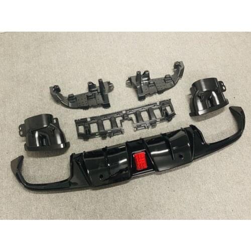 Suitable For Benz W205 C-class C260c300c63coupe Refitting Babos Rear Lip Tail Throat with Light