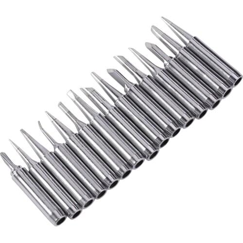 Dropshipping 15pcs Soldering Tip Lead-free Solder Tip Set Iron Tip 900M-T Soldering Tips for 936 937 938 969 Soldering Station