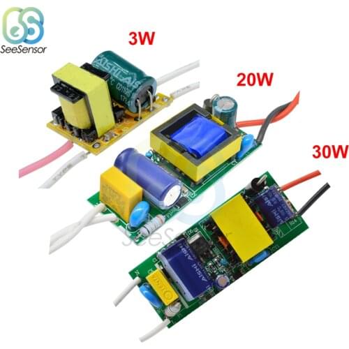 LED Driver 3W 20W 30W 100mA 600mA 900mA LED Power Supply Unit Lighting Transformers For Driver Led Strip Light DIY
