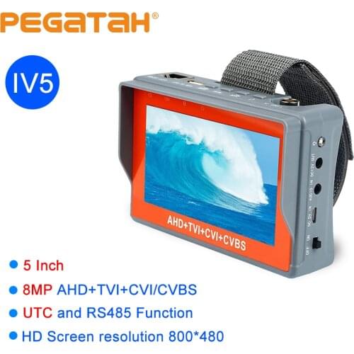 CCTV Teste r5-inch 8MP Camera CCTV Video Tester AHD Tester Monitor TVI CVI CVBS Monitor Support UTC PTZ Tester Camera