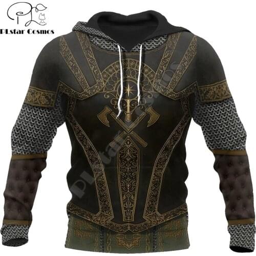3D All Over Printed Chainmail Knight Armor Hoodie Harajuku Fashion Hooded Sweatshirt Unisex Casual Jacket Cosplay hoodies QS-002