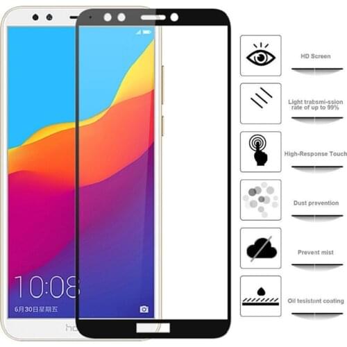 For Huawei Honor 7C Premium Tempered Glass Huawei Honor 7C Protective Glass AUM-L41 Russian Version 5.7'' Full Screen Protector