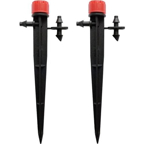 10Pcs Micro Irrigation 360 Degrees Adjustable 8 Holes Drippers Garden Agriculture Watering System Stake Sprinkler