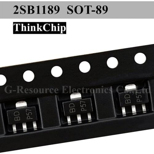 100pcs) 2SB1189 SOT-89 SMD Crystal Triode B1189 BD (Marking BD P57 )