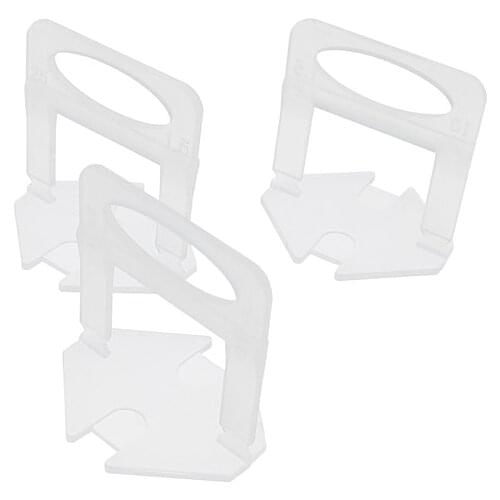 100pcs Tile Leveling System Clips Tile Installation Tile Leverler Spacers for Wall or Floor 1mm/1.5mm/2.0mm/2.5mm/3.0mm