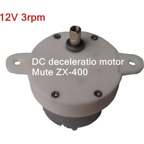 12V3rpm micro DC gear deceleratio motor,mute ZX-400 Low speed motor