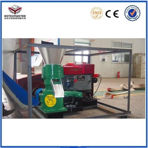 300-500kg/h output YSKJ Series Agricultural Automatic Animal Feed Pellet Machine with diesel motor