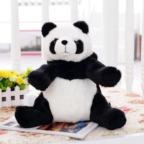 35CM Panda Backpack Girls Boys Plush Adjustable Schoolbags Stuffed Animal Bag Kindergarten Plush Backpack Toys Childrens Gift