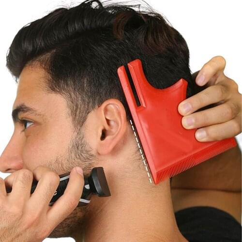 4Pc Men Beard Shaping Styling Template Comb Mens Beard Combs Beauty Tools for Hair Beard Trim Templates Hairstyles Style Brush