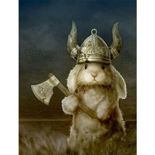 Animal Rabbit DIY 5D Diamond Painting Full Square/Round Mosaic 3D Embroidery Christmas Art Picture Wall Decor Sticker Gift CV590