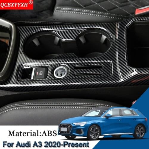 Car Styling For Audi A3 2020-Present Car Interior Gear Box Decorative Frame Sequins Cover Stickers Protection Auto Accessories