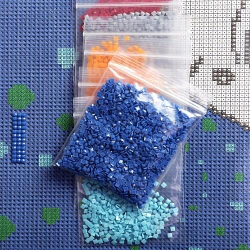 AZQSD Diamond Painting Accessories Square & Round Drill Crystal DMC Picture of Rhinestones