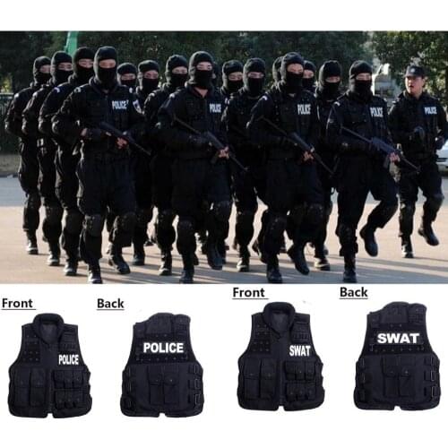 Free shipping Black SWAT Airsoft Paintball Tactical Accessories Equipment Combat Assault Vest