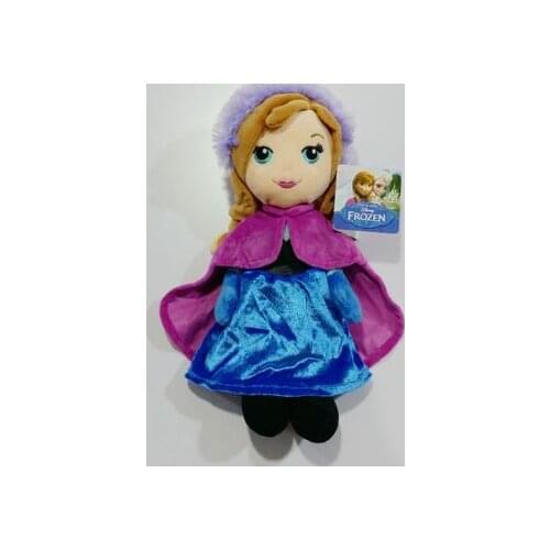 Free Shipping Disney Anime Cartoon High Quality Frozen Anna Princess Plush Toys Stuffed Dolls Soft For Kids Christmas Gifts