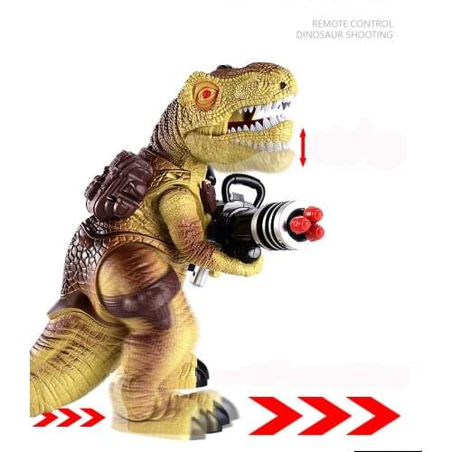 RC Dinosaur Toy Electric Launching Bullet Simulation Remote Control Tyrannosaurus Walking Toys