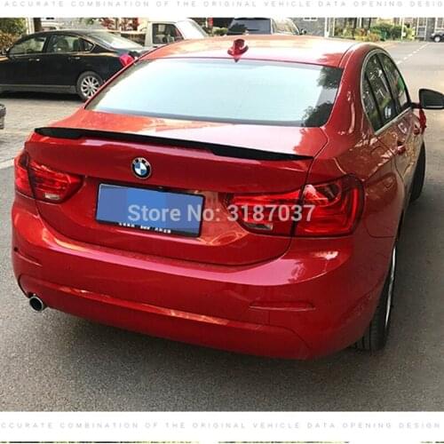 For BMW 118i 120i 125iM Body kit spoiler 2018 ABS Plastic Rear Roof Spoiler Wing Trunk Lip Boot Cover Car Styling