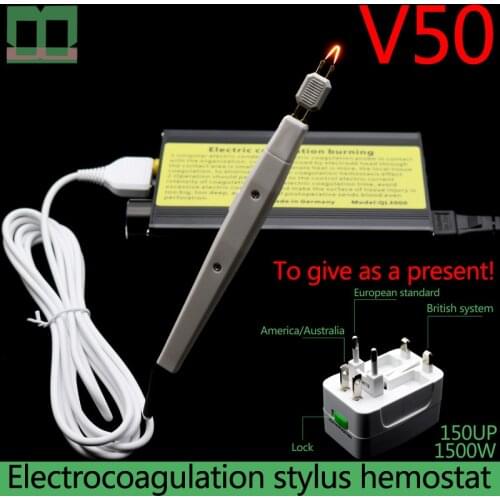 Electrocoagulation stylus hemostat metal case Stop bleeding during surgery Electric coagulation pen Adjustable temperature