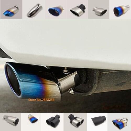 For Toyota Corolla Altis 2008 2009 2010 2011 2012 2013 Car Body Muffler End Pipe Outlet Stainless Steel Exhaust Tip Tail 1pcs