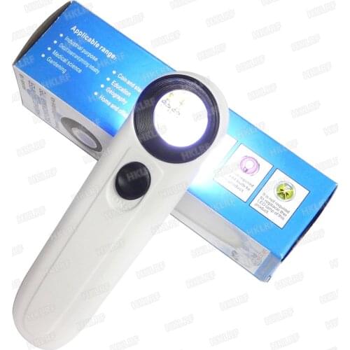 Magnifying Glass 40X Handheld Magnifier Loupe Lens 40X 21mm MG6B-1B Microscope Phone Lapop Repair Magnifying Tools