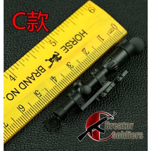 KNL HOBBY Action Figure 1/6 soldiers modern military sights model sniper rifle mirror model C general-purpose DAM SS, etc