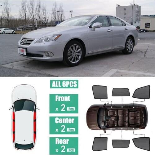 Side Windows Magnetic Sun Shade UV Protection Ray Blocking Mesh Visor Fit For Lexus ES350 ES300 ES240 2007-2012
