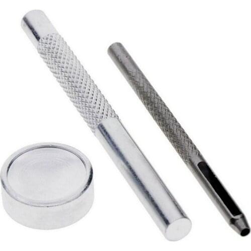 120 pcs/1 Set Metal Double Cap Rivets Studs Round Rivet for Leather Craft Bag Belt Clothing Garment Shoes Pet Collar Decoration