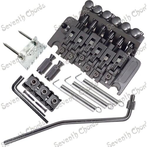 A Set Black Tremolo Bridge Double Locking Systyem For Electric GuitarReplacement Parts (YC-WB-BK-SY123658841)