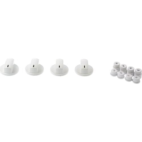 Universal Oven Knob Set - White