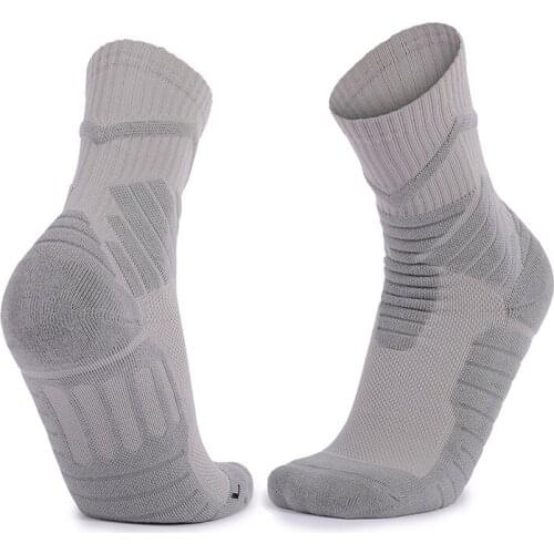 3 Pairs Mens Basketball Socks Cotton Towel Bottom Cushioned Sports Socks Male Fitness Bodybuilding Training Athletic Sock