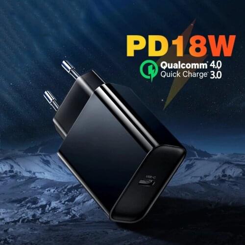 PD Charger 18W Quick Charge 4.0 3.0 USB C Fast Charger Cable for iPhone 12 11 Pro XS 8 Xiaomi Huawei Mobile Phone Type C Adapter