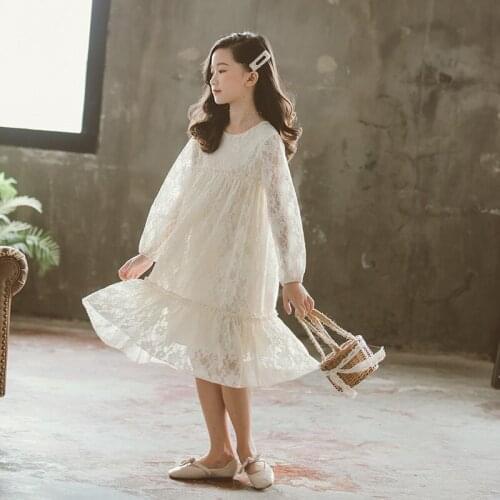 Girls Dress 2020 New Brand Girls Clothes Lace And Ball Design Baby Girls Dress Party Dress For 2-10 Years Infant Dresses