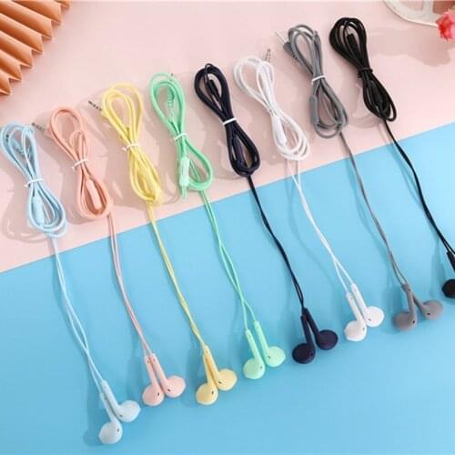 Sport Earphone Wired Super Bass Universal 3.5mm Earphone Earbud with Built-in Microphone Hands Free In-ear Earphone Game Headset