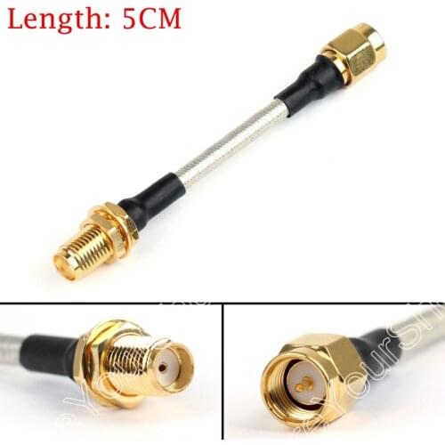Areyourshop Sale 5CM SMA Male To SMA Female RG141 Extension Cable Made With Semi Rigid Cable Jackpl