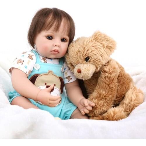 50cm Soft Handmade Boneca Silicone Lifelike Newborn Reborn Silicone Bebe Reborn Kids Sleeping Playmates Christmas Gift
