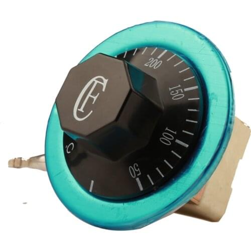 50-300 Degrees NC Capillary Thermostat 3pin Pinkage Temperature Control Switch Knob Oven Thermostat Adjustable