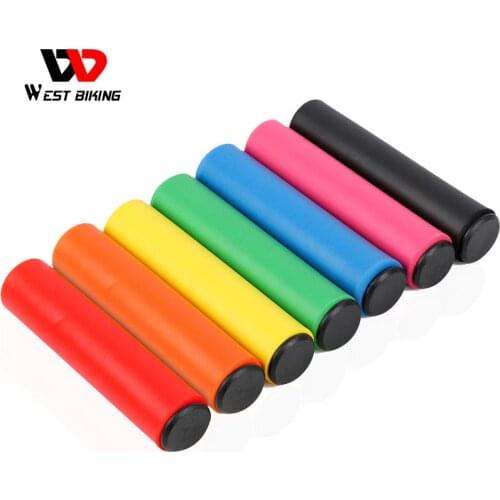 Ultraight Bicycle Grips MTB Silicone Sponge Handlebar Grips Anti-skid Shock-absorbing Soft Bike Grips Bicycle Cycling Handlebar